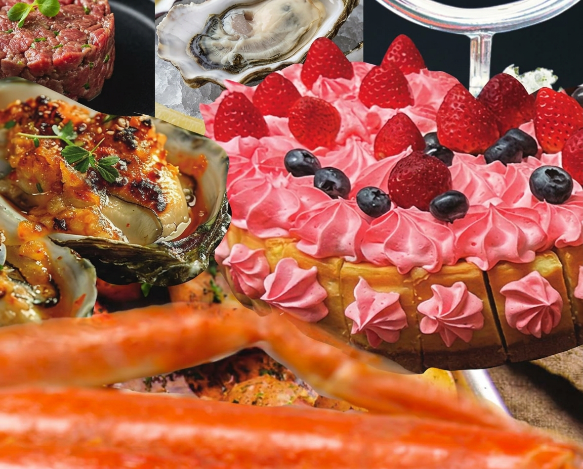 House-baked dessert bar at HOOKS